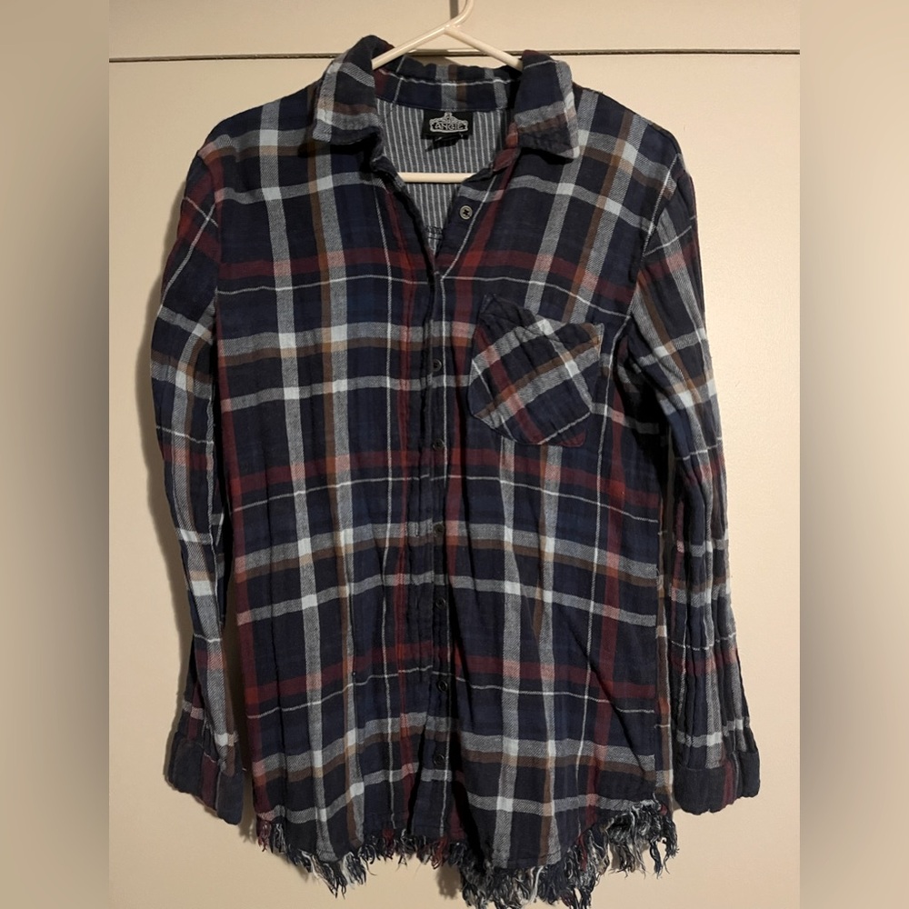 Women’s size s frayed flannel